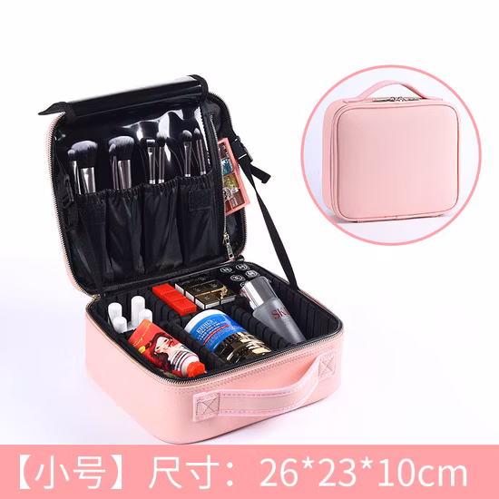 19 Jahre professionelle Anpassung, Schminktisch, Maniküre, Aufbewahrungswerkzeug, Zug, Make-up, Kosmetikkoffer, Tasche, Parfüm, Uhr, Make-up, Reise, Schmuckwagen, Kosmetikkoffer