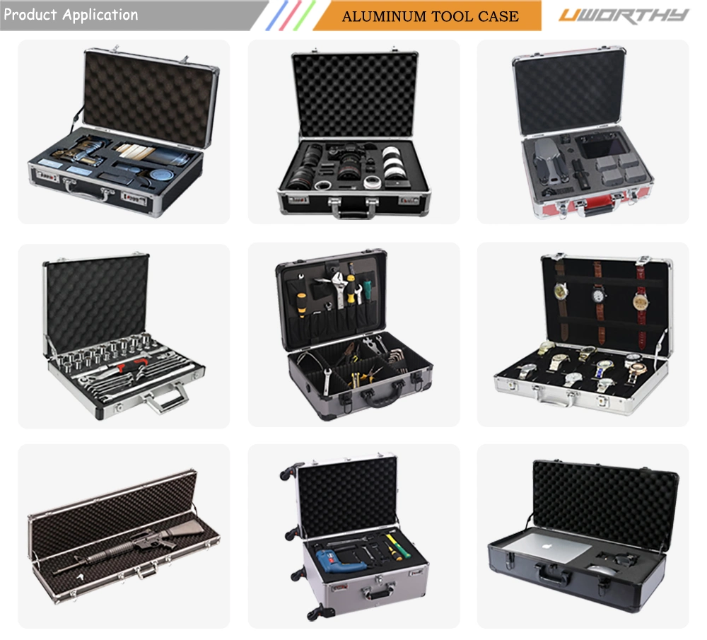 Hight Quality Aluminum Tool Case with Locks and Foam Inside